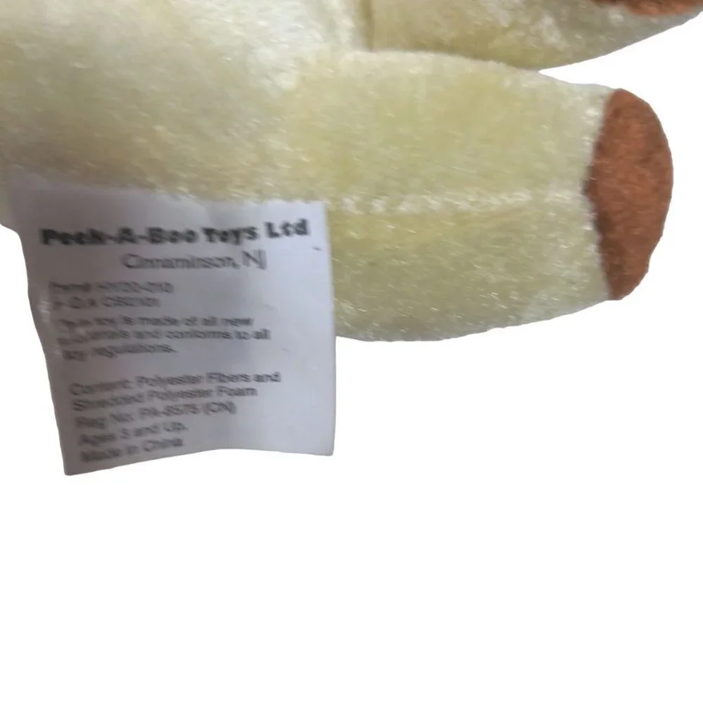 Peek A Boo Toys Puppy Dog Stuffed Animal Plush Brown 7 Inch